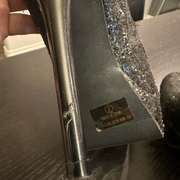 Fahrenheit platform sparkle sequin glitter platform pumps - Picture 5 of 6